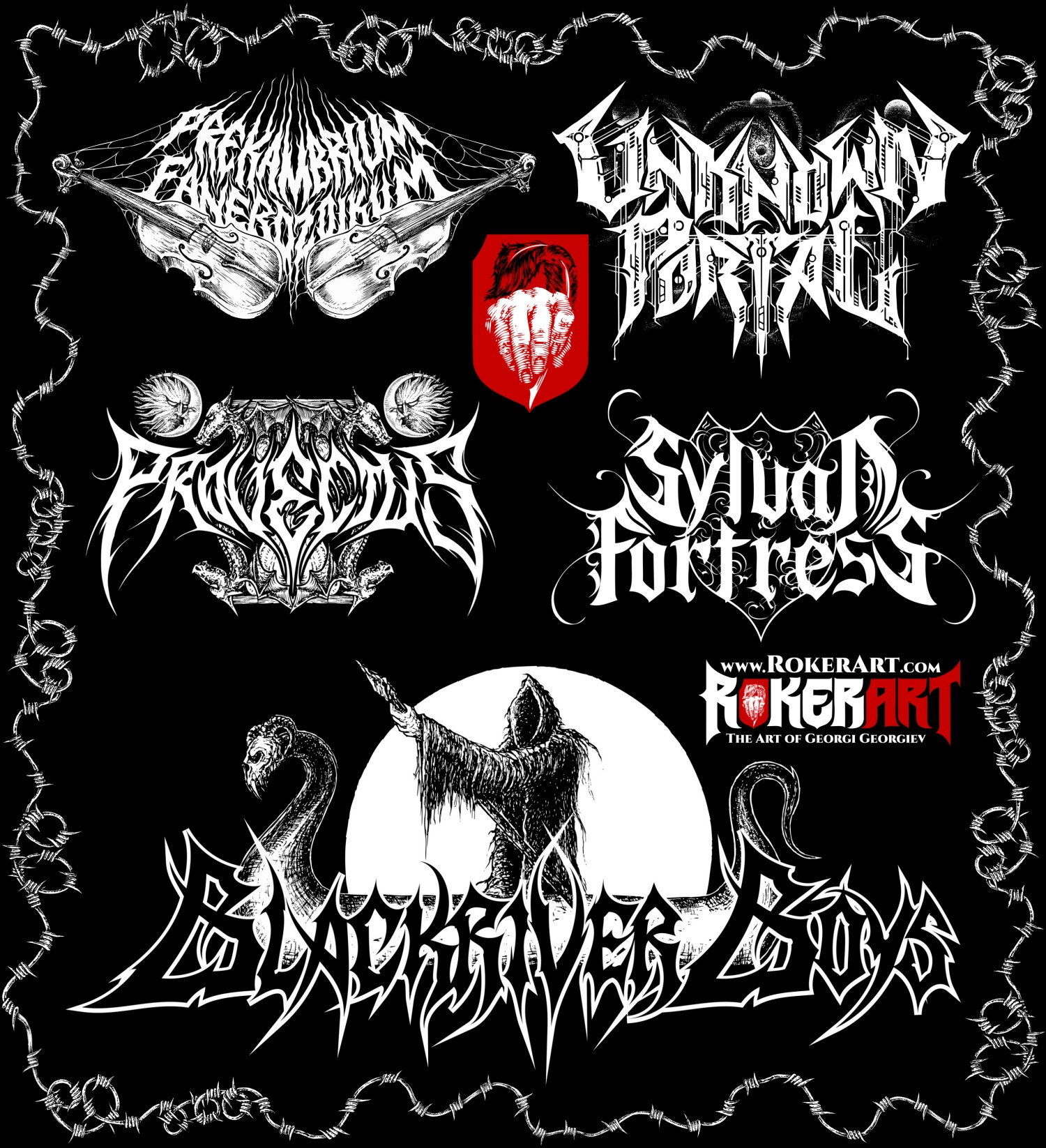 Custom Logo Art for various Metal and Rock bands