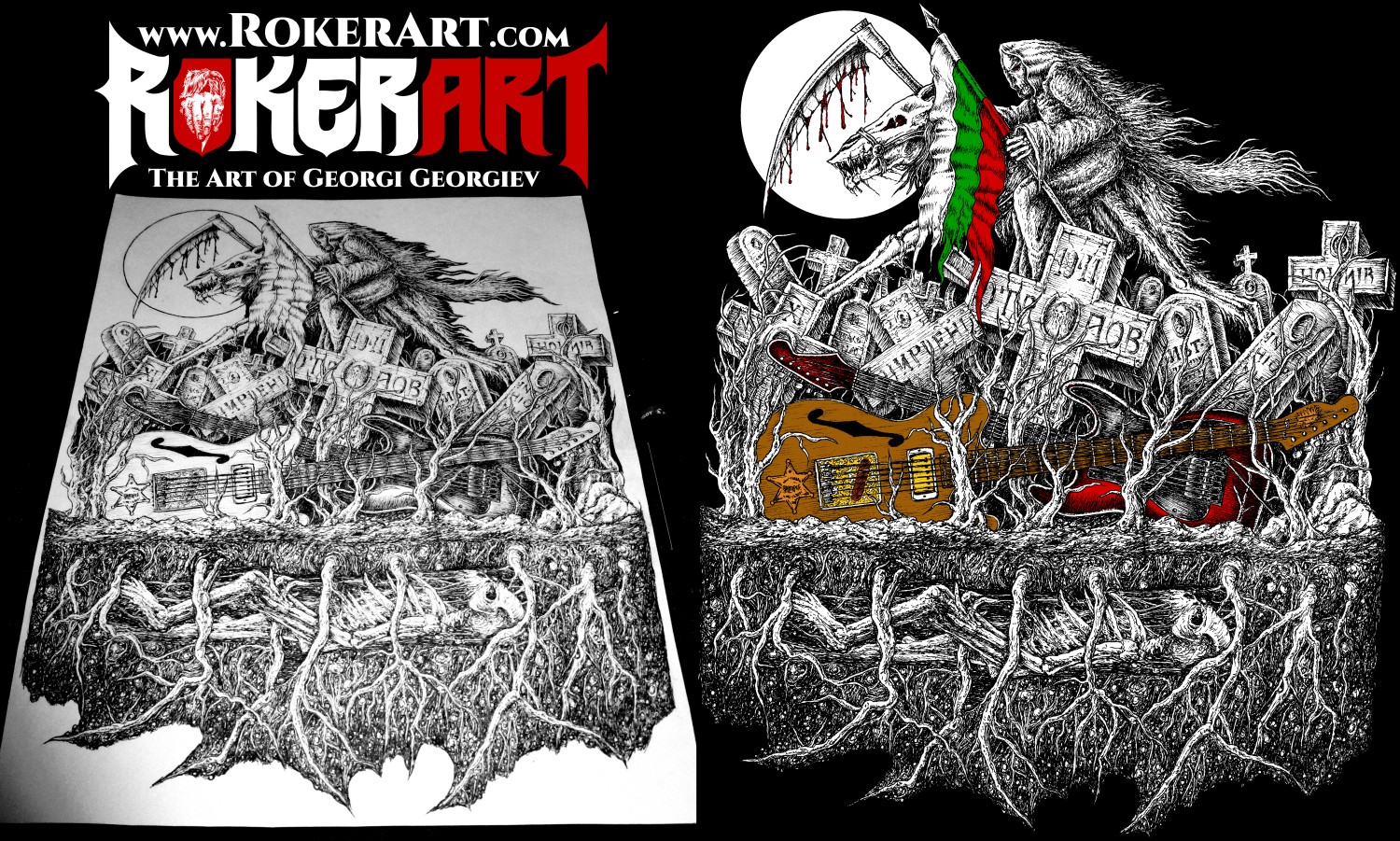 Black Metal Album Art and T-shirt Artworks for Sale