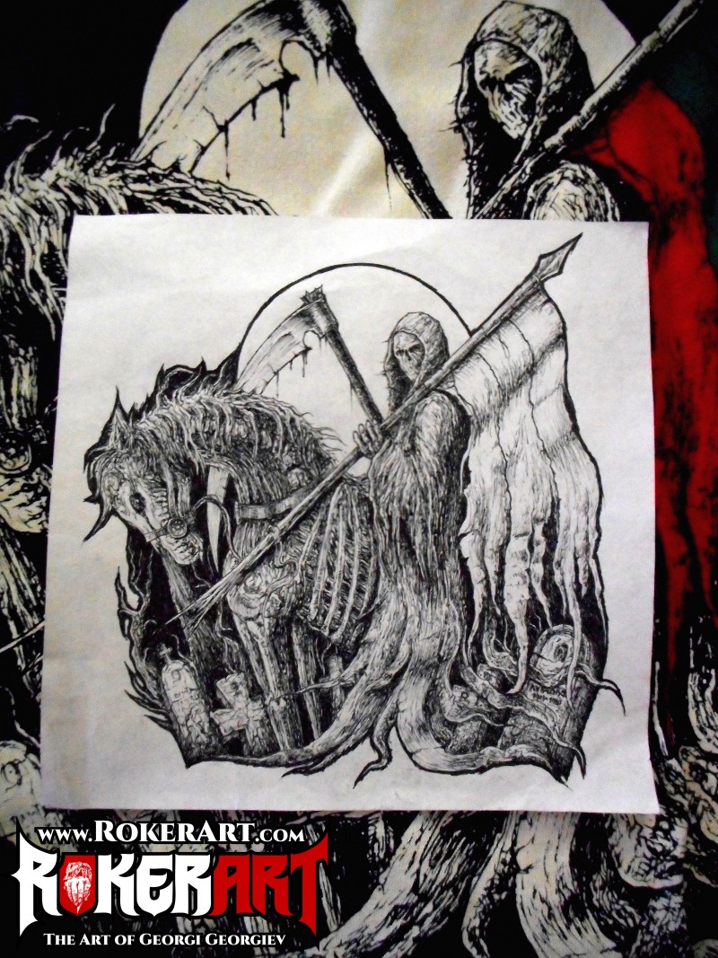 Death Metal Fans T Shirt and Original Art