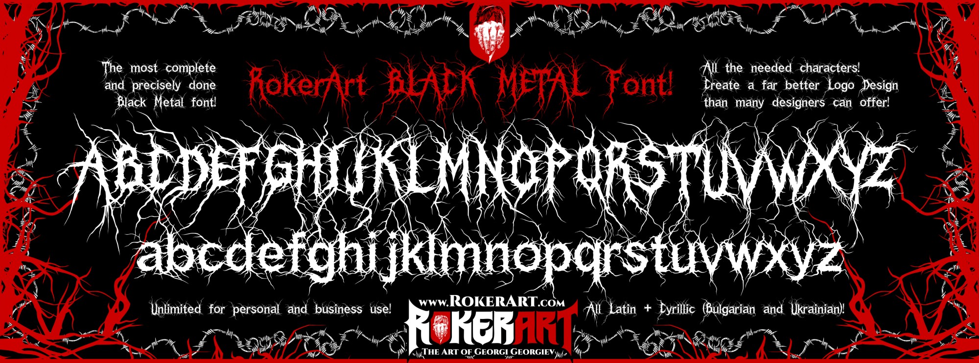 Black Metal Custom Font