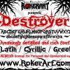 Destroyer Font for Death Black Metal Horror