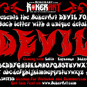 Horror Folk Fancy Decorative Doom Rock Psychedelic Stoner Artistic Font