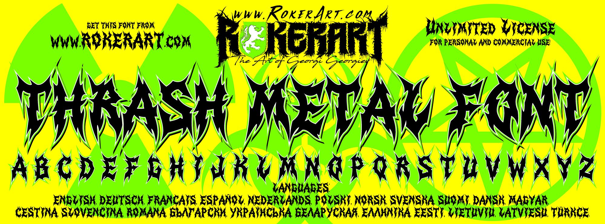 Thrash Metal Logo Font