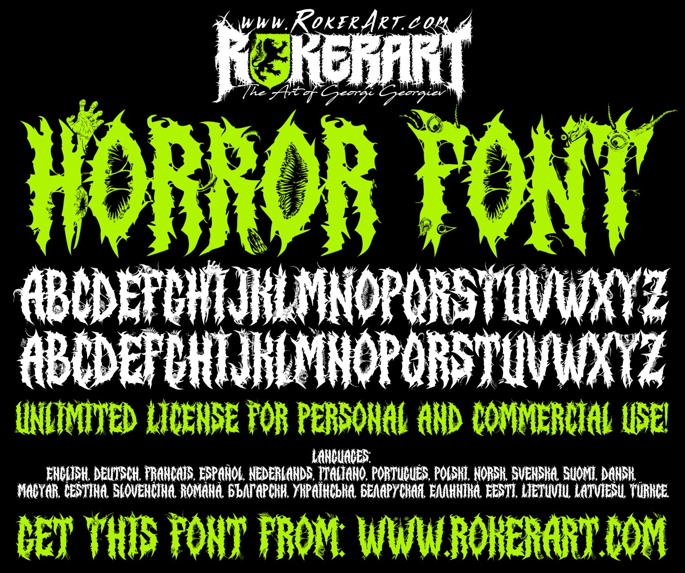 Horror Font Typeface