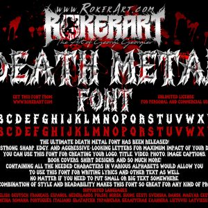 Death Metal Font Typeface