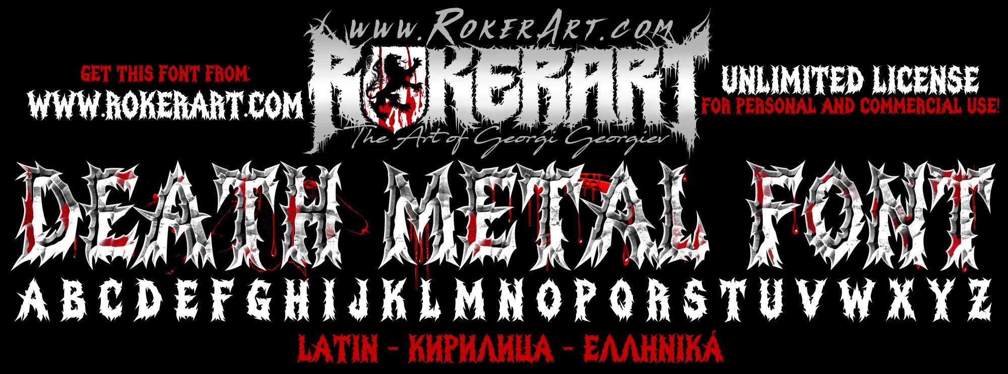 Death Metal Font Typeface