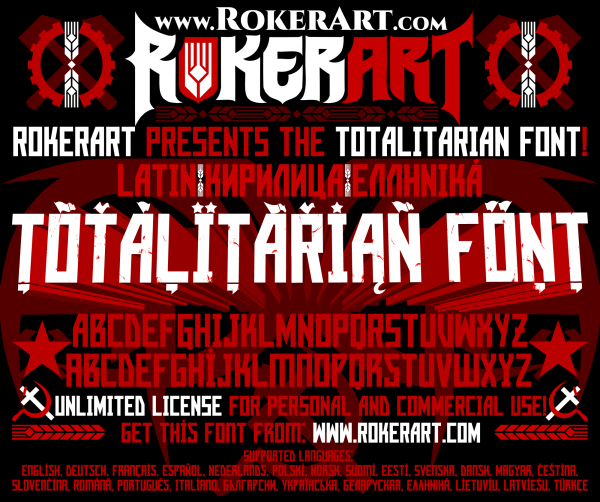 totalitarian font typeface