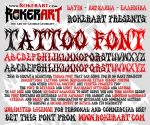 font tattoo typeface