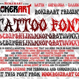 font tattoo typeface