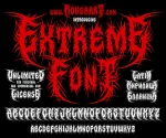 Extreme Font Black for Death Metal Logo Design