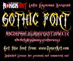 Gothic Font Typeface for Logo Design