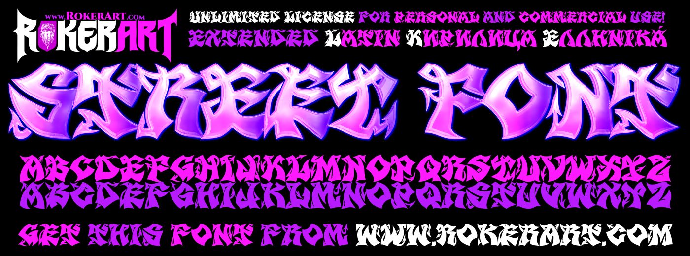 Street Font Typeface Graffiti