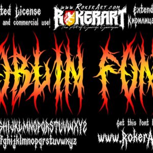 Goblin Font Black Metal Death Metal Typeface