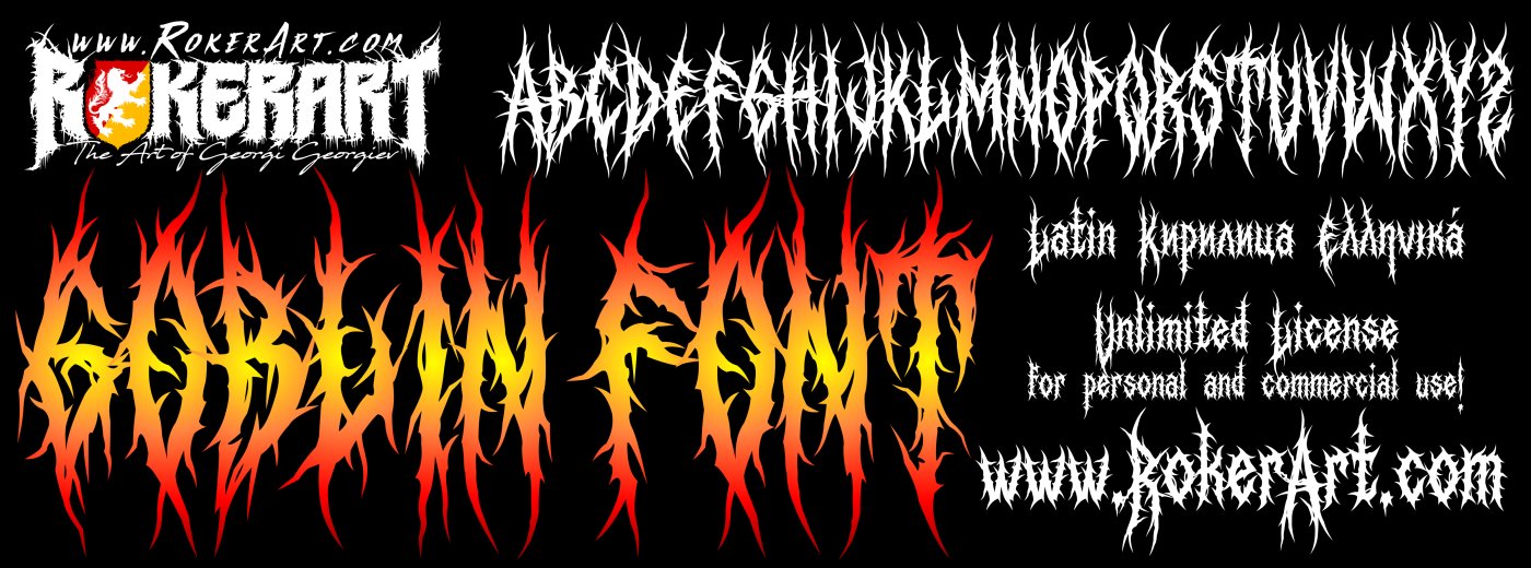 Goblin Font Black Metal Death Metal Typeface