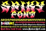 Spiky Font Metal Graffiti Tattoo Typeface