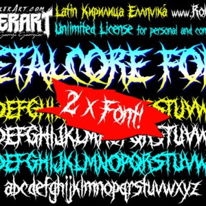 Metalcore Font Death Metal Black Metal Typeface