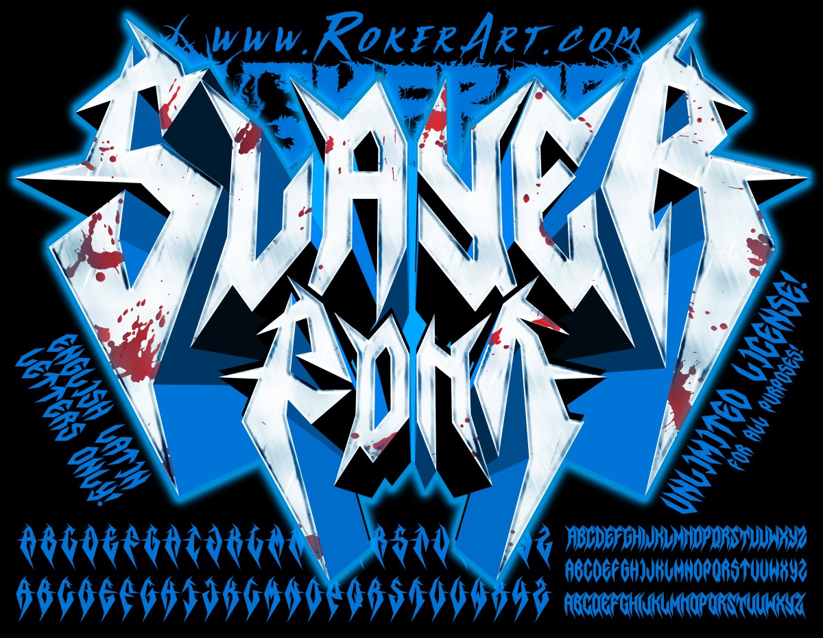 Slayer Logo Font