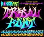 Tribal Tattoo Graffiti Font