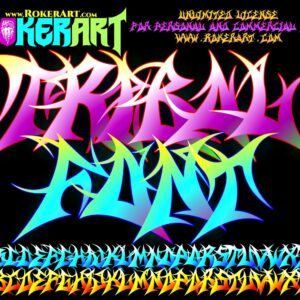 Tribal Tattoo Graffiti Font